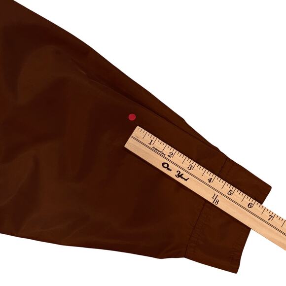 Ralph Lauren Utility Coat Womens S Brown Taffeta Nylon Jacket Drawstring Waist - Picture 15 of 15